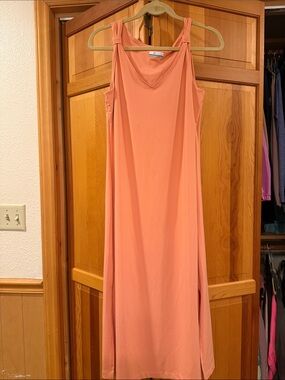 Columbia Coral Maxi Dress with Knotted Straps